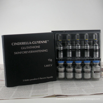 10gsh + 10vitamine C Bon Blanchiment Résultat de IV Injectable 600mg / 900mg / 1200mg / 1500mg / 1800mg / 3000mg / 15g / 25g Glutathion